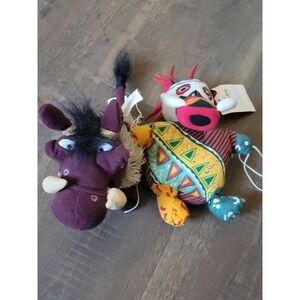 Disney Lion King Broadway Musical Plush‎ Pumbaa & Zazu Stuffed Animal
